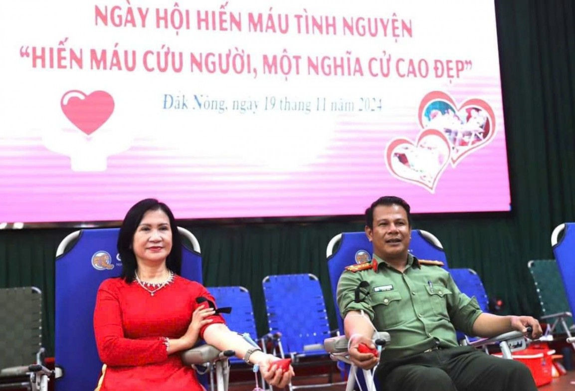 Công an Đắk Nông tham gia Chương trình “Hiến máu tình nguyện” năm 2024