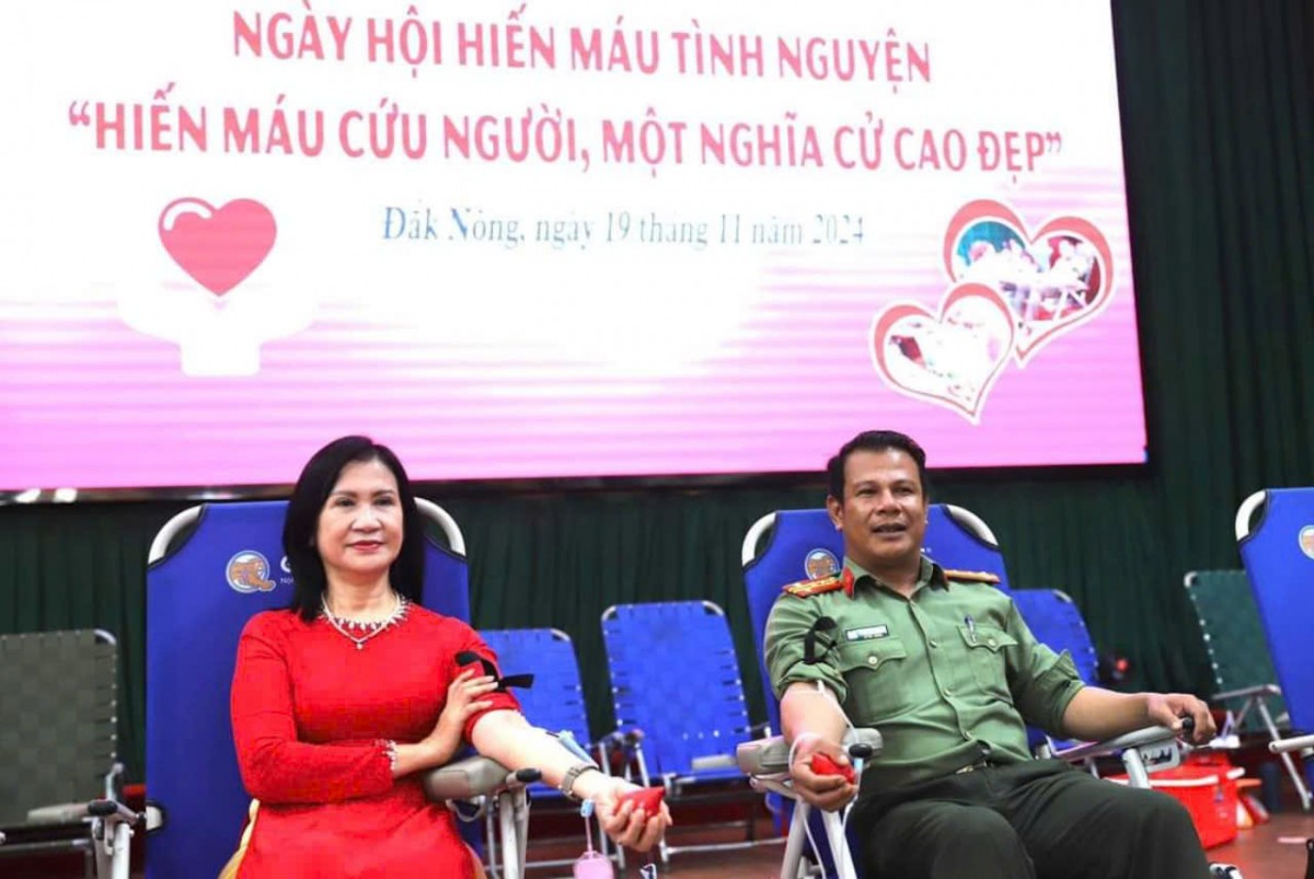 Công an Đắk Nông tham gia Chương trình “Hiến máu tình nguyện” năm 2024