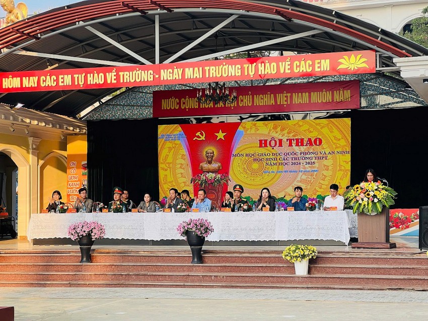 Các Đại biểu tham dự Hội thao Quốc phòng và An ninh dành cho học sinh THPT quận Kiến An năm học 2024-2025 Các Đại biểu tham dự Hội thao Quốc phòng và An ninh dành cho học sinh THPT quận Kiến An năm học 2024-2025
