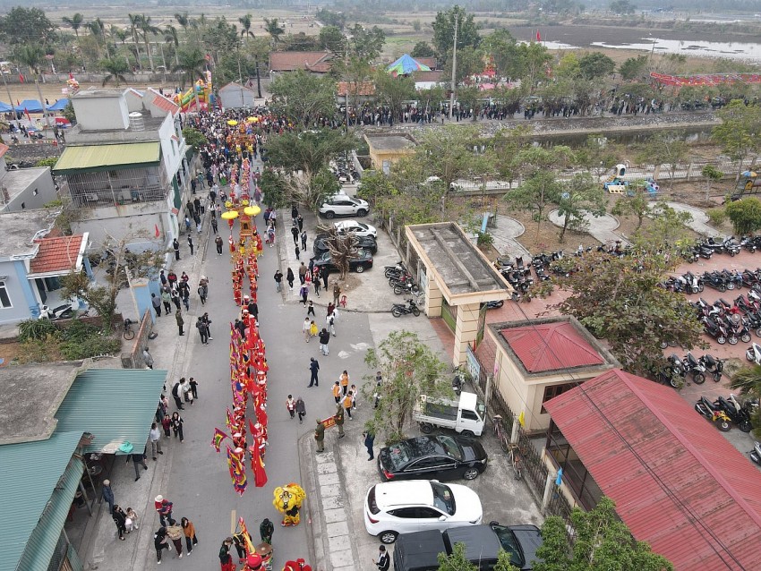 Quảng Ninh: Tưng bừng lễ khai hội Đình Đền Công - Miếu Cổ Linh năm 2025 Quảng Ninh: Tưng bừng lễ khai hội Đình Đền Công - Miếu Cổ Linh năm 2025