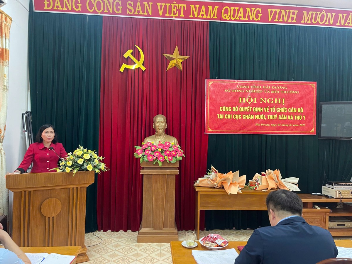 Hải Dương: Thành lập Chi cục Chăn nuôi, Thủy sản và Thú y thuộc sở Nông nghiệp và Môi trường