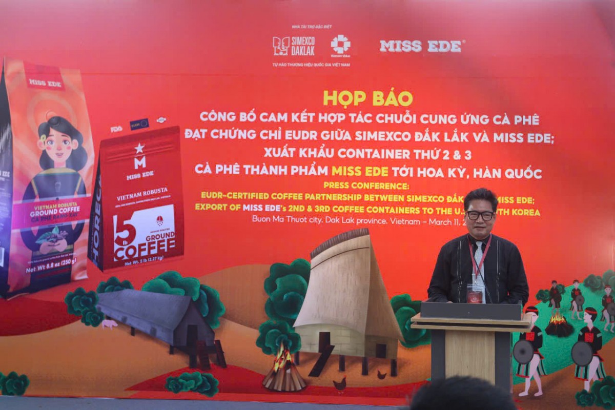 Doanh nghiệp ký cam kết hợp tác về chuỗi cung ứng cà phê xuất khẩu tuân thủ quy định đạt chuẩn EUDR