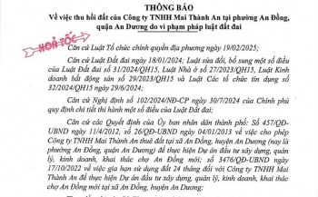 Hải Phòng thu hồi hơn 10.000m2 đất dự án chợ An Đồng bỏ hoang hơn 10 năm