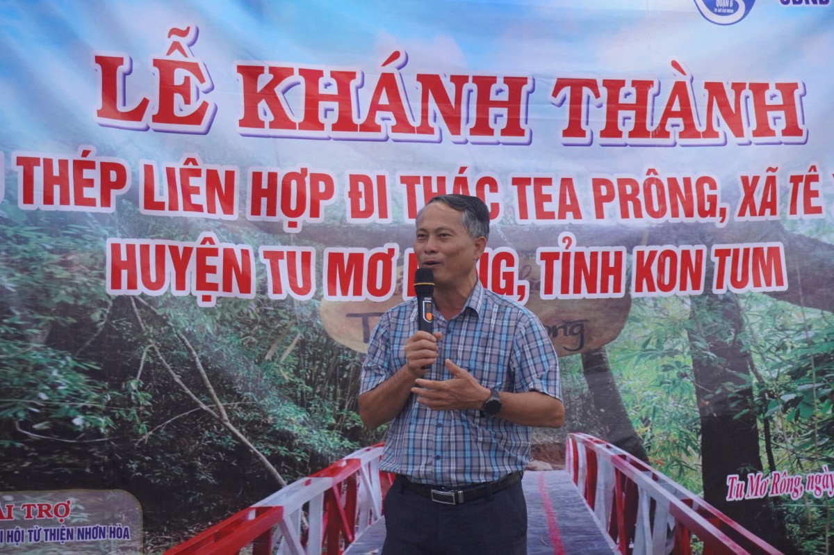 Kon Tum: Khánh thành, đưa vào sử dụng 2 cây cầu sắt dẫn vào điểm du lịch thác Tea Prông