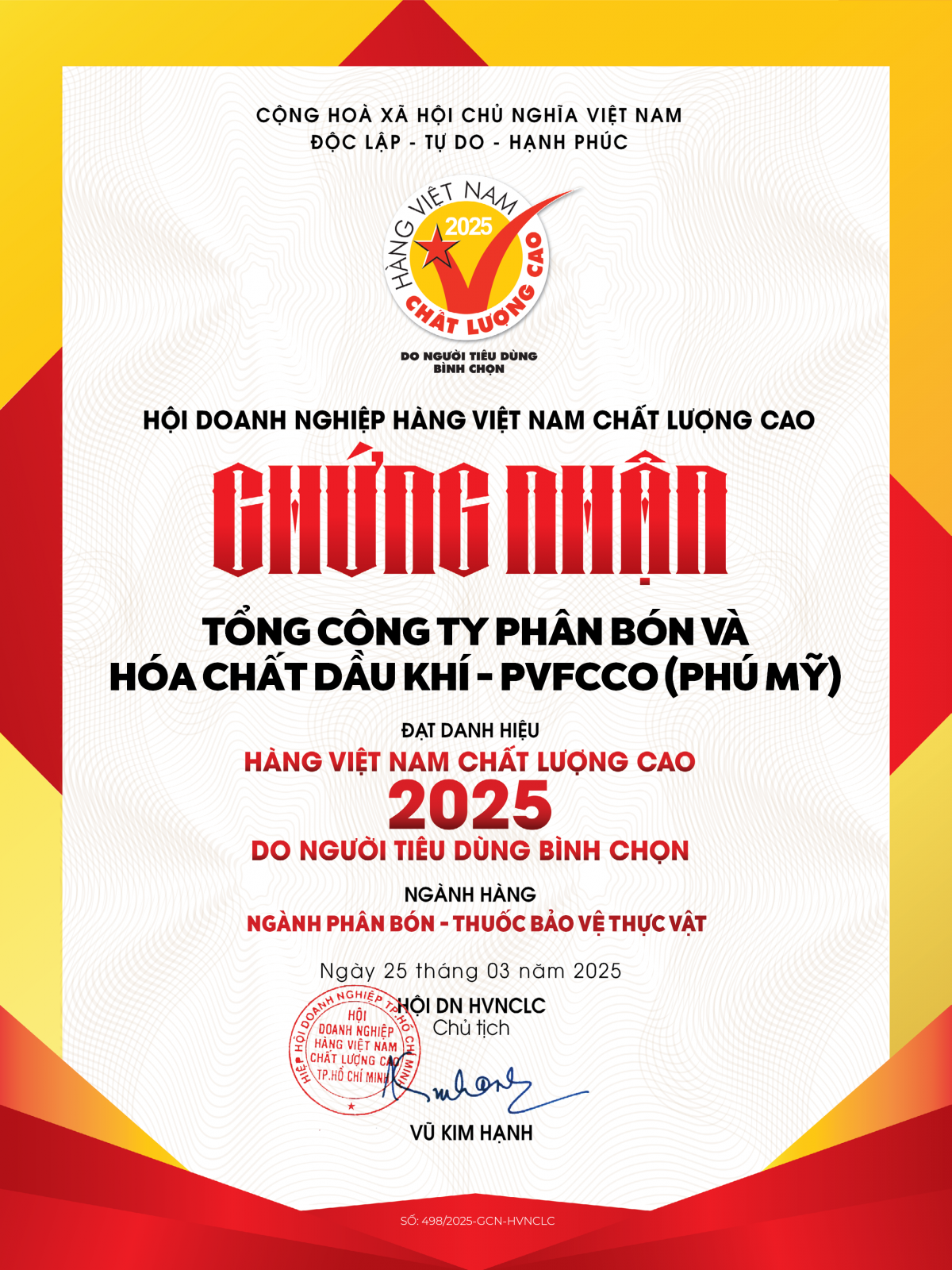 Phú Mỹ vinh dự được bình chọn 