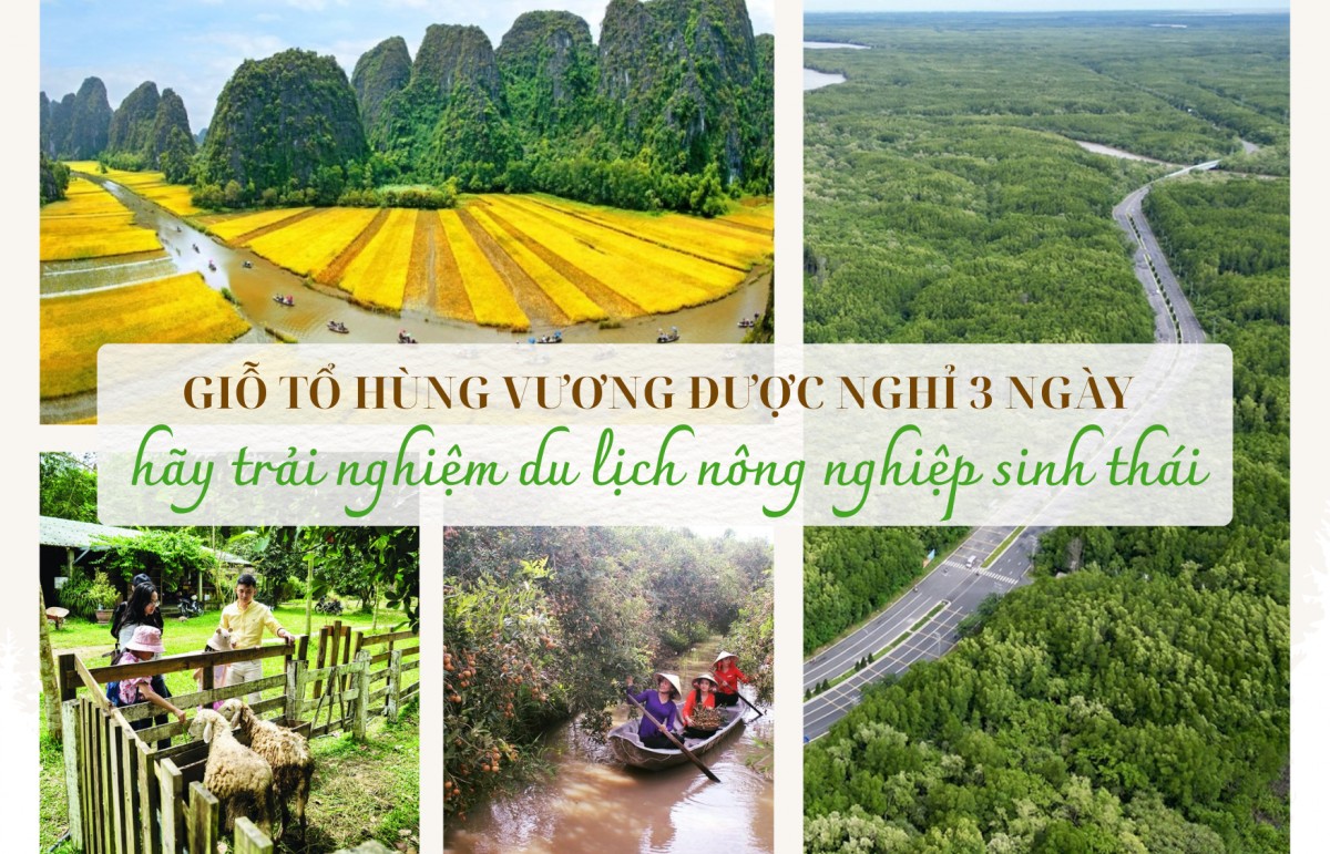 Giỗ Tổ Hùng Vương được nghỉ 3 ngày, hãy trải nghiệm du lịch nông nghiệp sinh thái