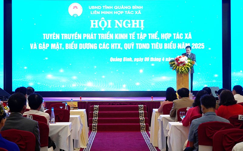 Tỉnh Quảng Bình biểu dương các HTX, quỹ tín dụng nhân dân tiêu biểu năm 2025