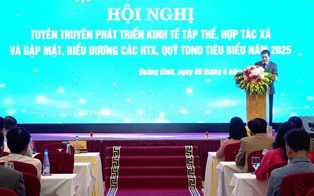 Tỉnh Quảng Bình biểu dương các HTX, quỹ tín dụng nhân dân tiêu biểu năm 2025