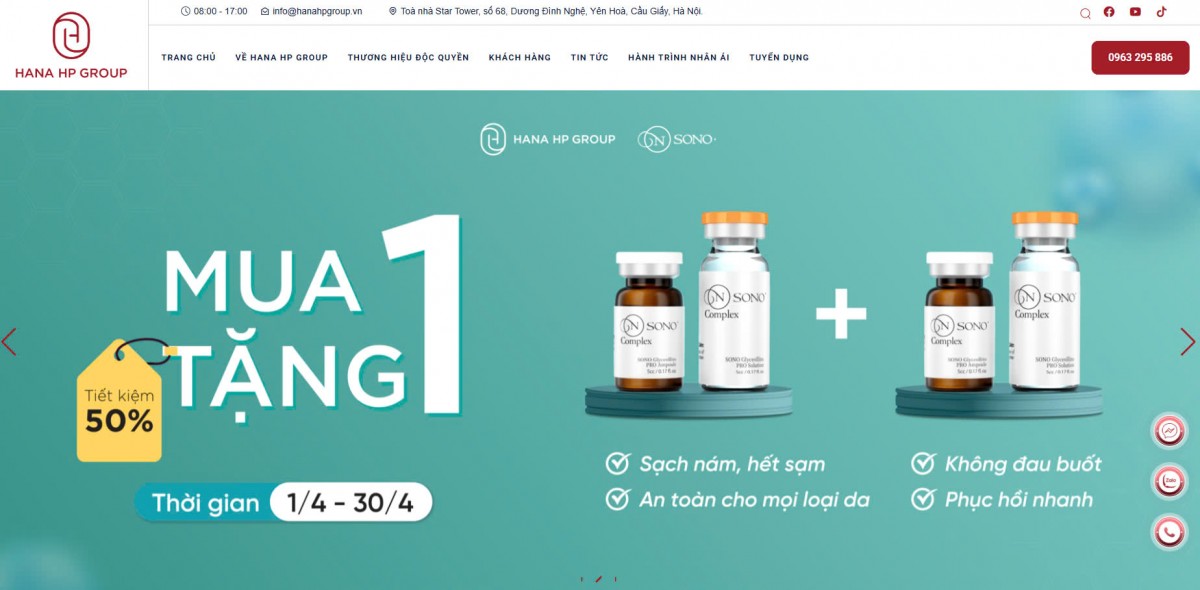 Đình chỉ lưu hành, thu hồi toàn quốc 2 sản phẩm của Công ty CP Hana HP Group