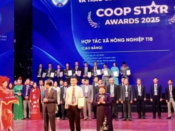 Hợp tác xã Nông nghiệp 118 vinh dự nhận Giải thưởng “Ngôi sao hợp tác xã - CoopStar Awards 2025”