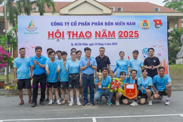Hội thao Công ty Phân bón Miền Nam: Rèn luyện thể dục thể thao theo gương Bác Hồ vĩ đại