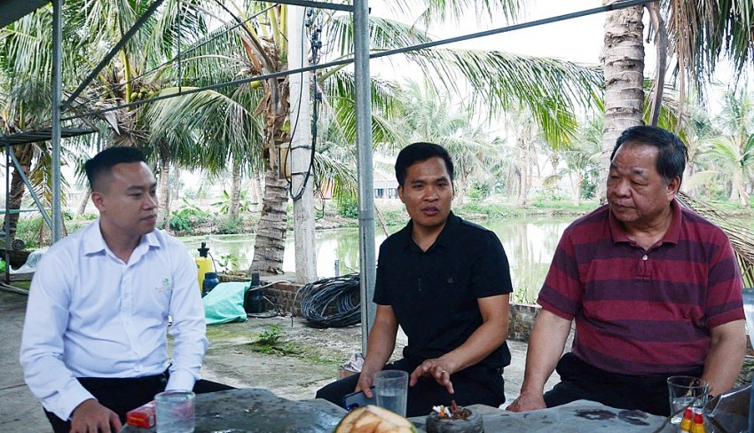 Chủ tịch Hiệp hội Nông nghiệp Hữu cơ Việt Nam thăm và làm việc tại trang trại cá Koi lớn nhất TP Hải Phòng