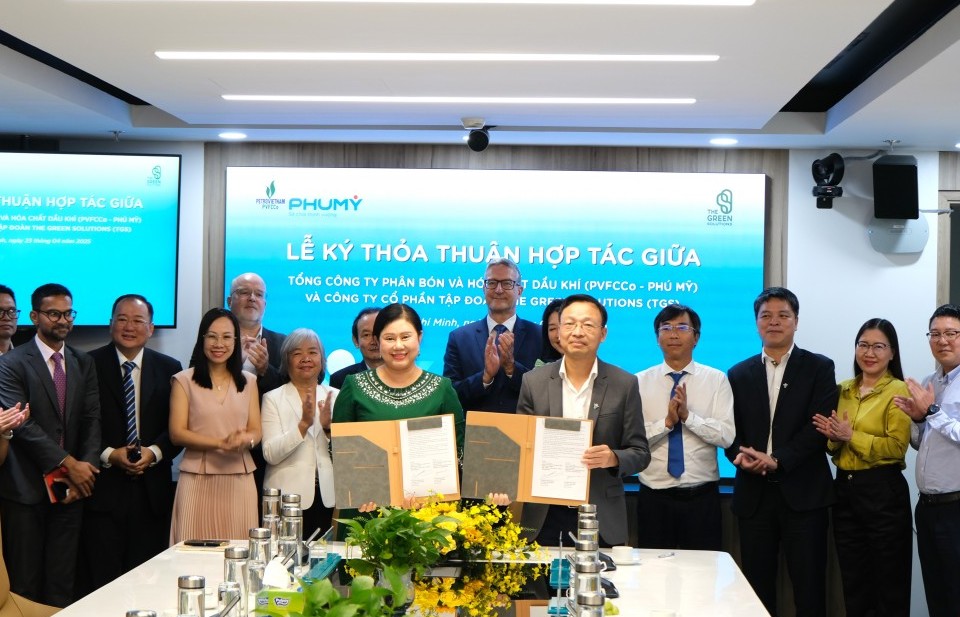 PVFCCo - Phú Mỹ và TGS hợp tác phát triển chuỗi giá trị xanh