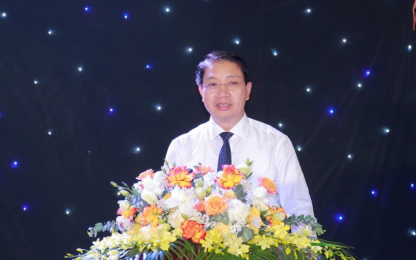Phó chủ tịch tỉnh Thanh Hóa - Lê Đức Giang phát biểu tại buổi lễ công bố.