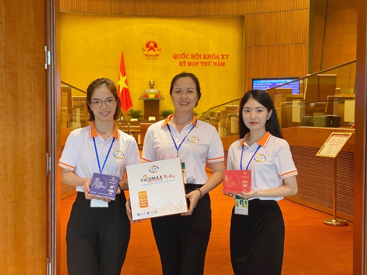 Sản phẩm của Công ty Cổ phần Công nghệ dược liệu Bắc Hà vinh dự nhiều năm được phục vụ tại các kỳ họp Quốc Hội.