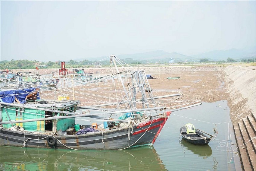 Khu neo đậu tránh trú bão tại xã Đường Hoa, huyện Hải Hà