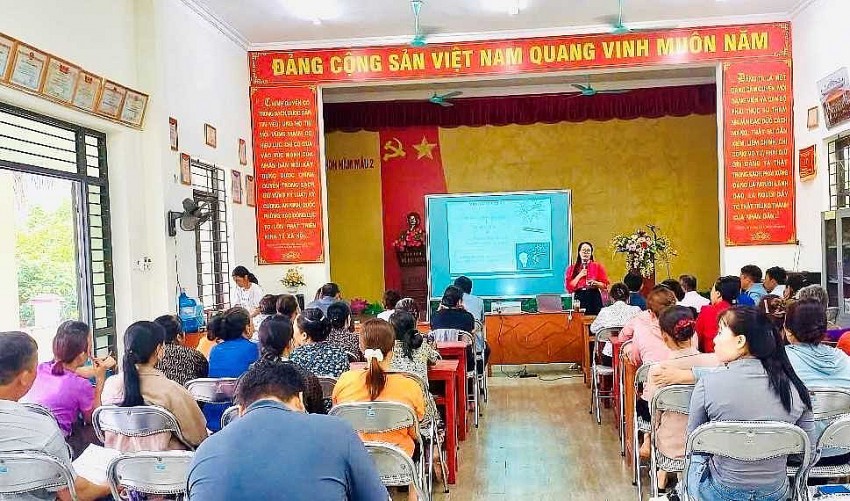Quang cảnh hội nghị tập huấn. Ảnh: Quangninhgov