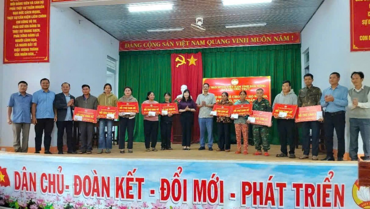 Đắk Nông hỗ trợ sinh kế cho người nghèo tại xã Đắk RTih