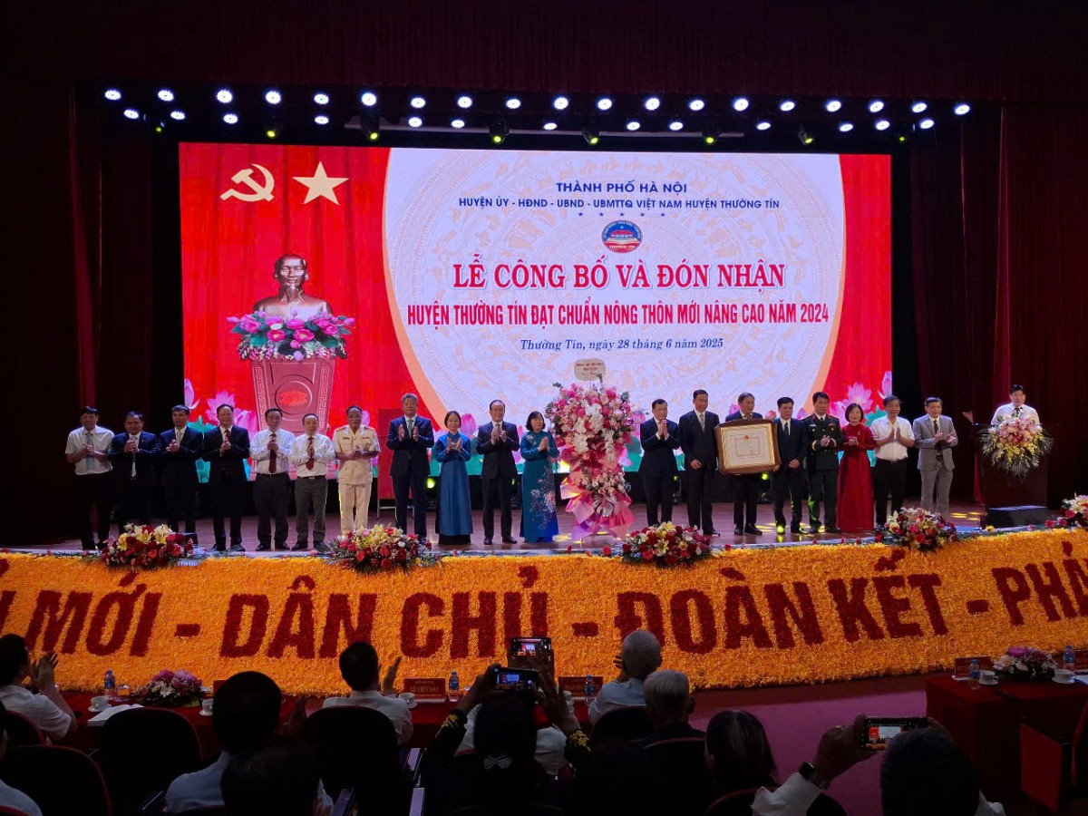 Huyện Thường Tín đạt chuẩn Nông thôn mới nâng cao