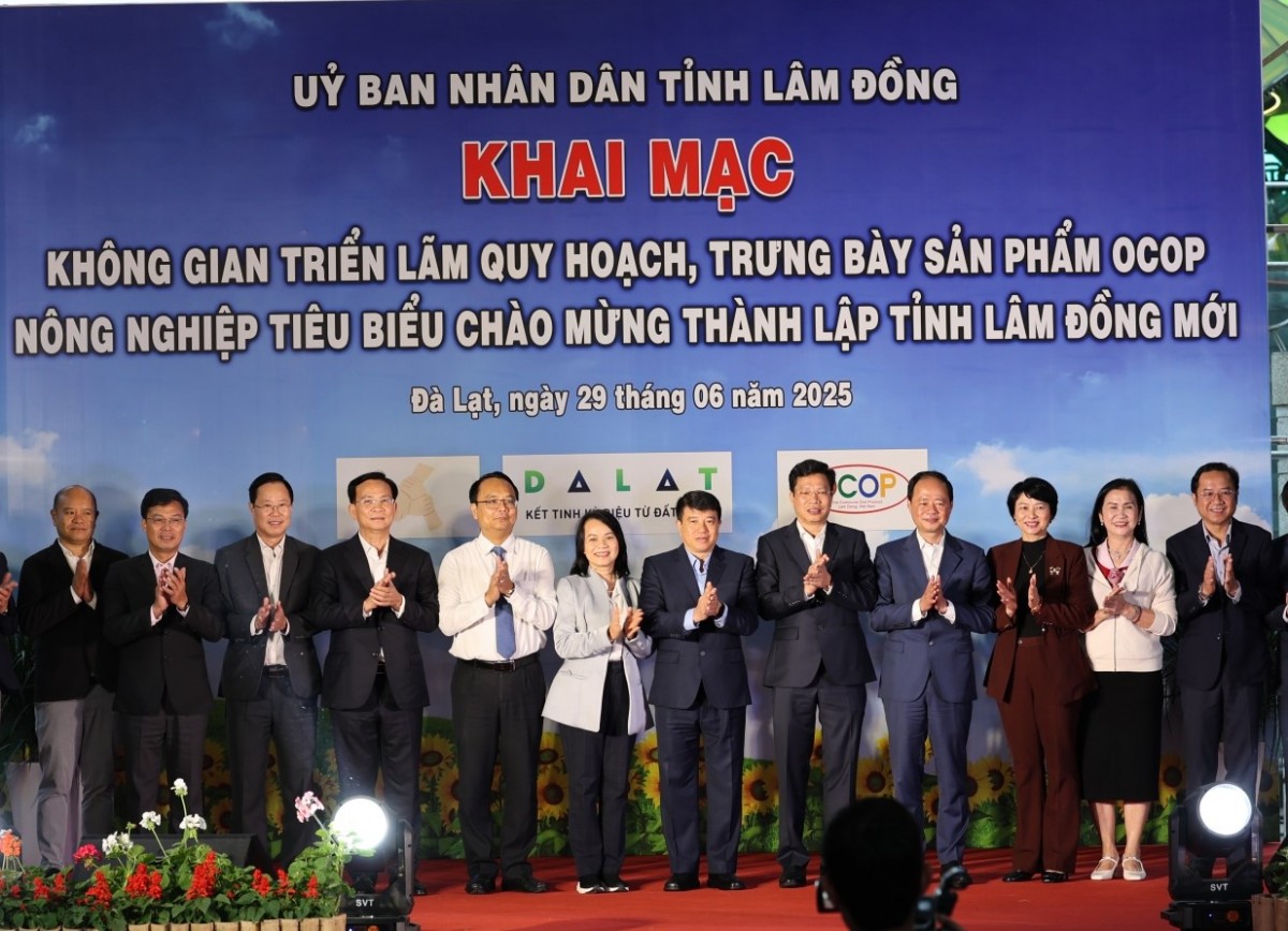 Lâm Đồng: Trưng bày, giới thiệu sản phẩm OCOP, nông nghiệp tiêu biểu