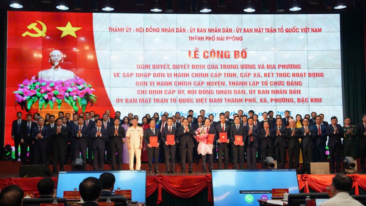 Thủ tướng Phạm Minh Chính dự Lễ công bố sáp nhập Hải Dương – Hải Phòng