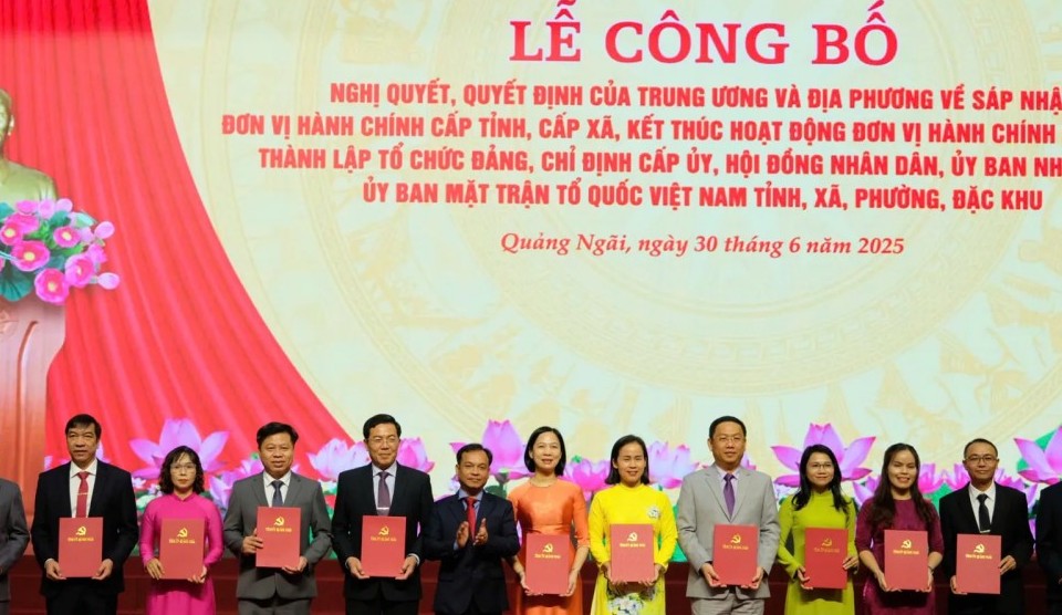 Tinh gọn bộ máy, kiện toàn hệ thống: Tỉnh Quảng Ngãi bước vào thời kỳ phát triển mới