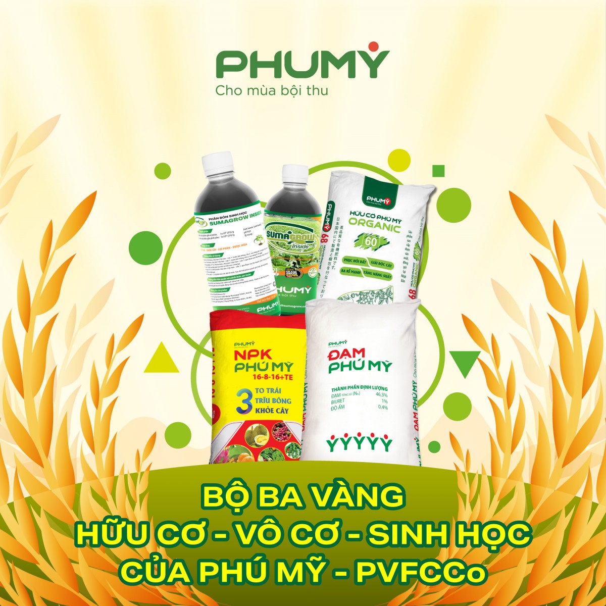 Bộ ba vàng vô cơ – hữu cơ – sinh học của Phú Mỹ - PVFCCo