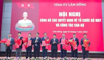 Công bố quyết định bổ nhiệm cán bộ của Tỉnh ủy, UBND tỉnh Lâm Đồng