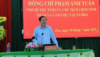 Gia Lai: Chủ tịch UBND tỉnh Phạm Anh Tuấn kiểm tra hoạt động sau sáp nhập tại xã Hra