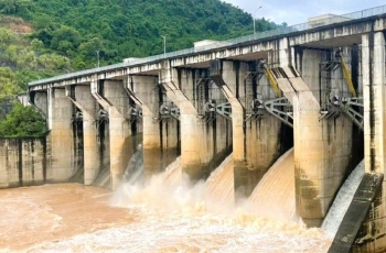 Thủy điện Khe Bố vận hành hồ chứa, đảm bảo an toàn cho vùng hạ du