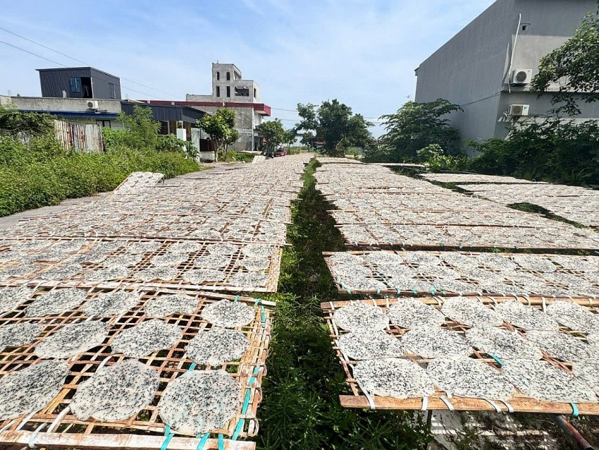 Gìn giữ và phát triển làng nghề bánh đa Lạng Côn - Báu vật văn hóa của xã Kiến Minh