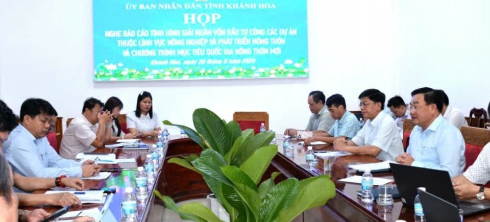 Khánh Hoà: Đẩy nhanh giải ngân vốn đầu tư công trong lĩnh vực nông nghiệp, nông thôn