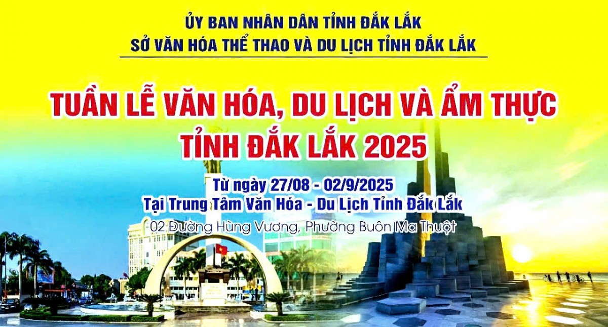 Đắk Lắk: Tổ chức Tuần lễ văn hóa, du lịch và ẩm thực 2025