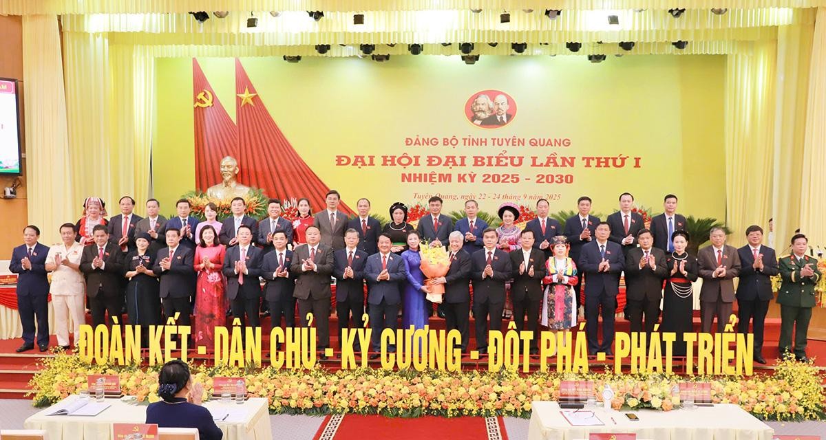 Khai mạc Đại hội đại biểu Đảng bộ tỉnh Tuyên Quang lần thứ I, nhiệm kỳ 2025 – 2030