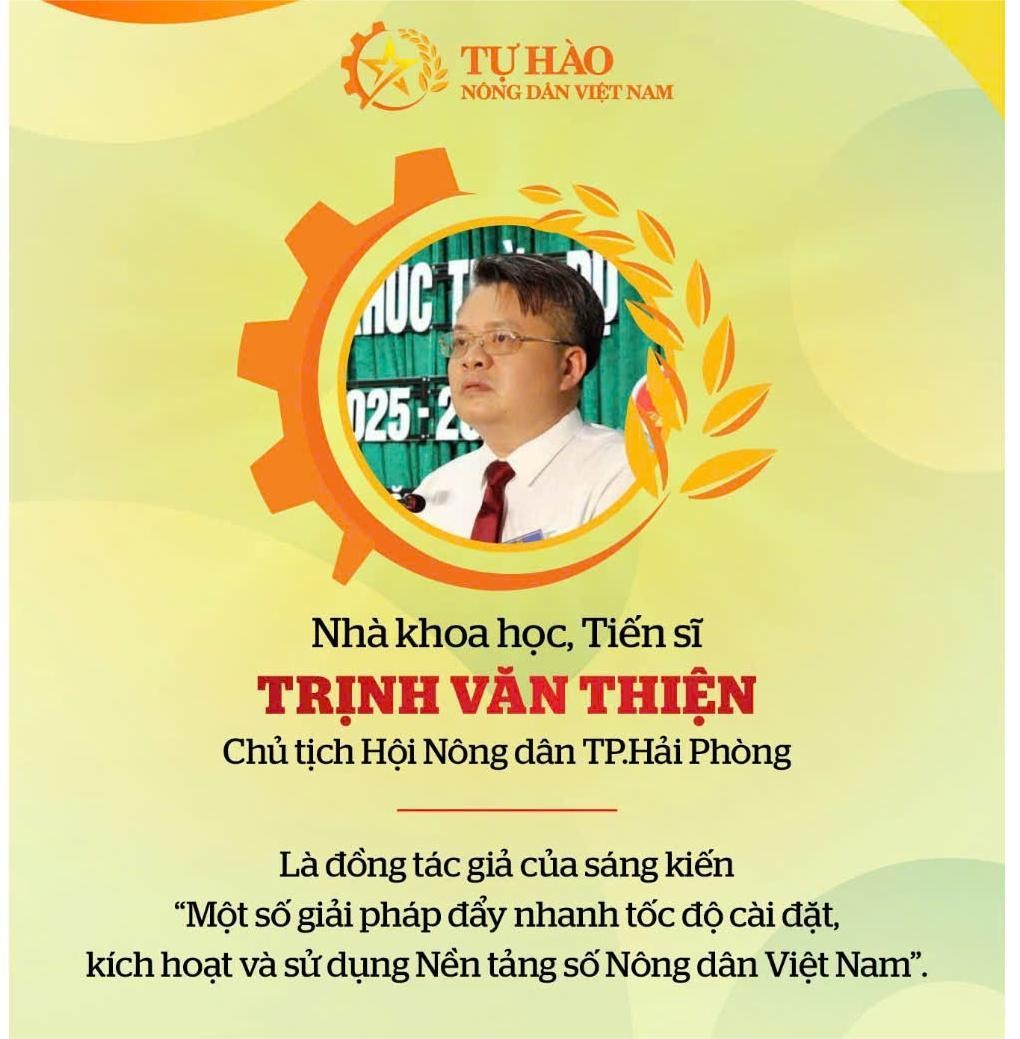 Chủ tịch Hội Nông dân Hải Phòng được vinh danh Nhà khoa học của Nhà nông 2025