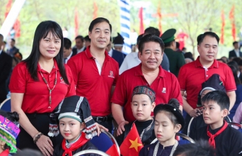 Agribank đồng hành khởi công 4 trường nội trú biên giới Lào Cai và tặng quà cho học sinh khó khăn