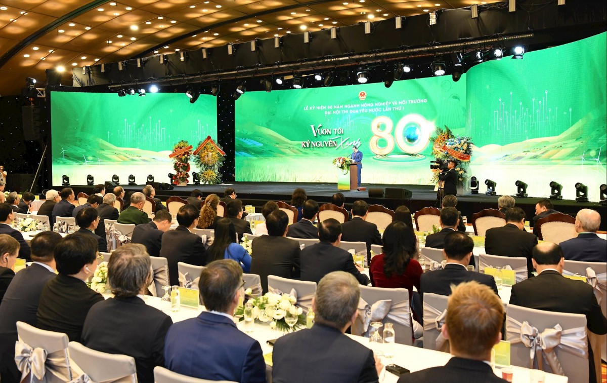 Long trọng tổ chức Lễ kỷ niệm 80 năm Ngành Nông nghiệp và Môi trường và đón nhận Huân chương Lao động hạng Nhất