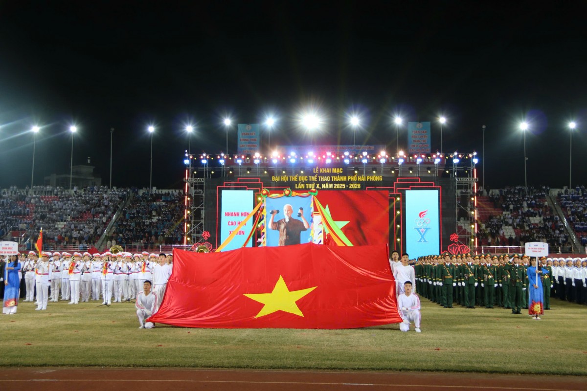 Hải Phòng: Khai mạc Đại hội Thể dục thể thao với sự tham gia của gần 10.000 người