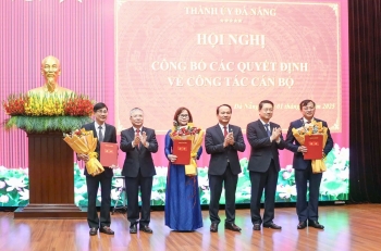 Đà Nẵng công bố các quyết định nhân sự chủ chốt của Thành ủy và UBND thành phố