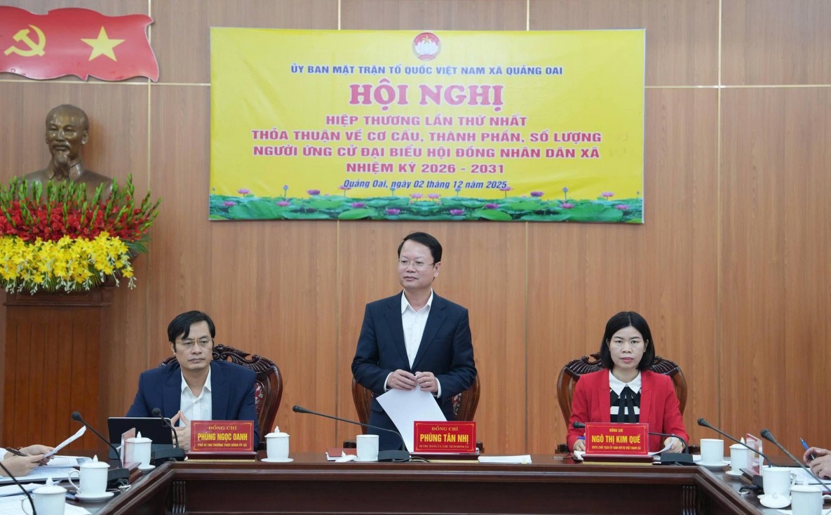 Hà Nội: Xã Quảng Oai triển khai Hội nghị hiệp thương lần thứ nhất cho bầu cử HĐND