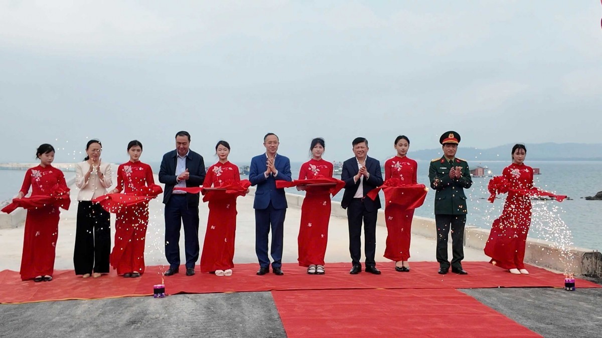 Quảng Ninh: Khánh thành công trình khu neo đậu tránh trú bão cho tàu cá đảo Cô Tô