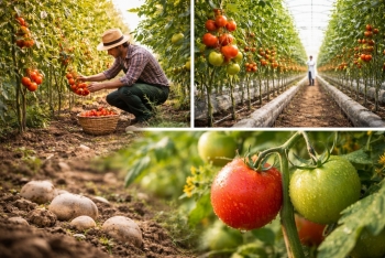 Nấm Ceriporia renrata giúp giảm phân bón, nâng cao năng suất cà chua