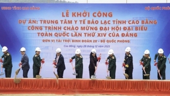 Đại tướng Phan Văn Giang dự khởi công xây dựng Trung tâm Y tế Bảo Lạc, tỉnh Cao Bằng