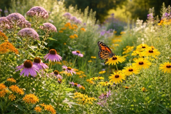 Biến sân vườn thành “thỏi nam châm” thu hút ong bướm và thiên nhiên