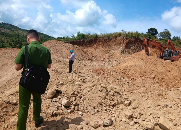 Lâm Đồng:  Xã Đắk Mil phát hiện vụ san lấp, đảo đất quy mô lớn khi chưa được cấp phép