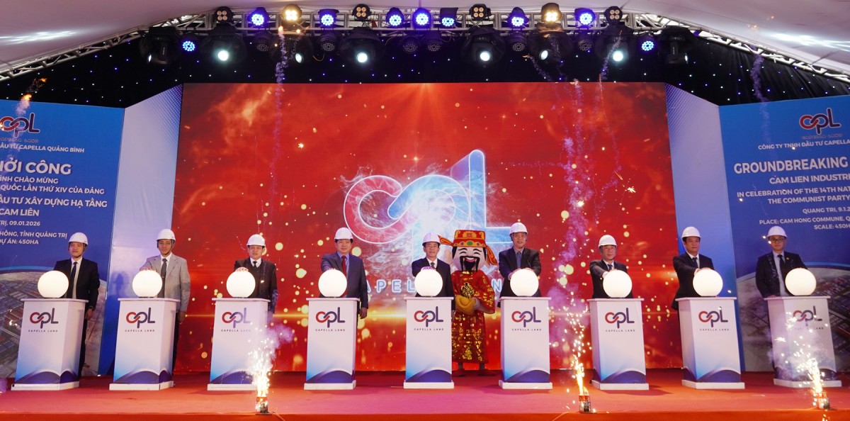 Khởi công dự án đầu tư xây dựng và kinh doanh cơ sở hạ tầng Khu công nghiệp Cam Liên