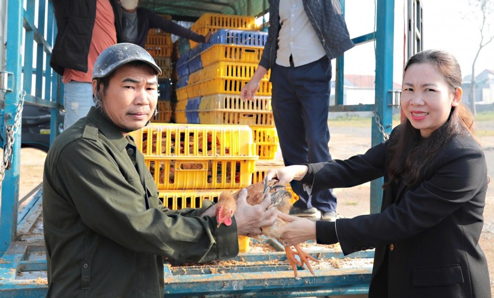 Nghệ An: Hàng trăm hộ nghèo, cận nghèo được cấp phát giống và vật tư hỗ trợ sinh kế