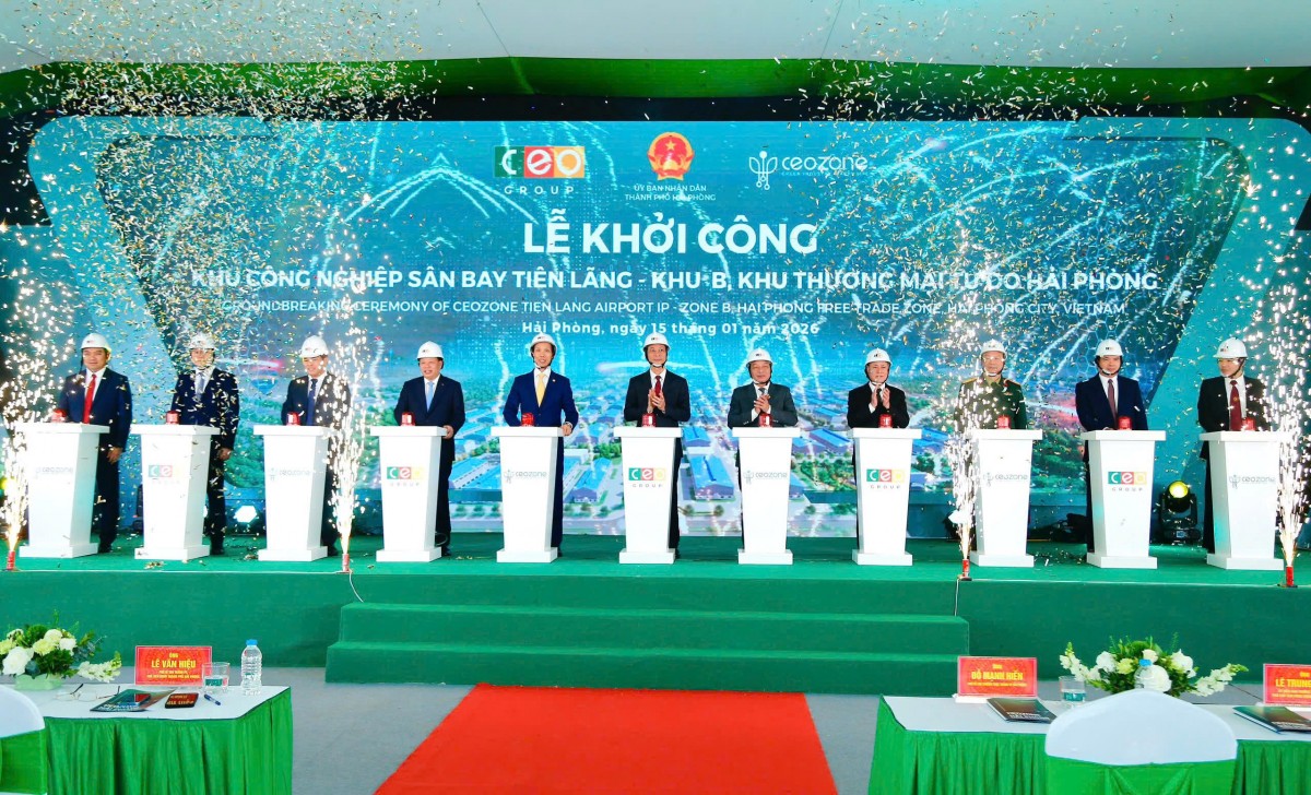 Hải Phòng khởi công 03 Dự án Khu công nghiệp trọng điểm chào mừng Đại hội Đại biểu lần thứ XIV của Đảng