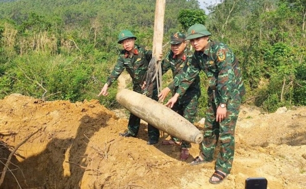 Nghệ An: Hủy nổ thành công quả bom còn nguyên kíp nổ, sót lại sau chiến tranh