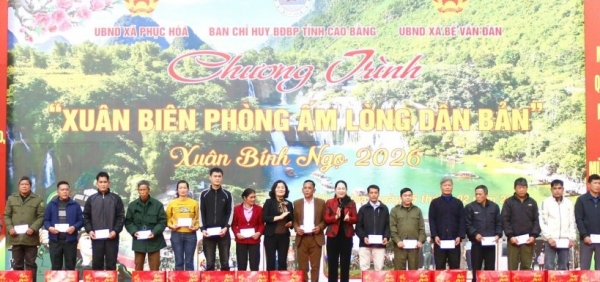Cao Bằng: Chương trình “Xuân Biên phòng ấm lòng dân bản” Xuân Bính Ngọ năm 2026 tại xã Phục Hòa